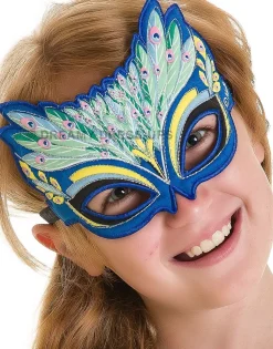 Best Sale Blue Peacock Fantasy Mask Dreamy Dress-Ups
