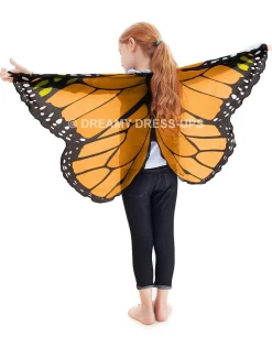 Outlet Orange Monarch Butterfly Fantasy Wings Dreamy Dress-Ups