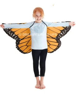 Outlet Orange Monarch Butterfly Fantasy Wings Dreamy Dress-Ups